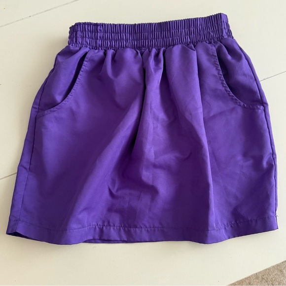 AMERICAN APPAREL purple sporty mini skirt Medium - Picture 2 of 5